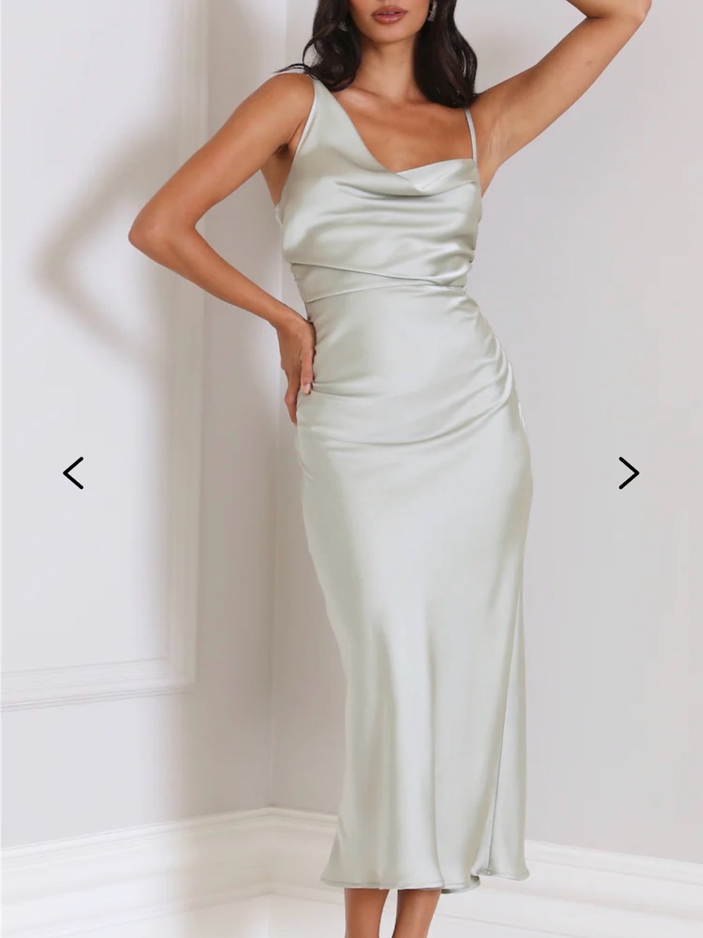 Hello Molly Silky Touch Satin Midi Dress - Picture 4 of 10
